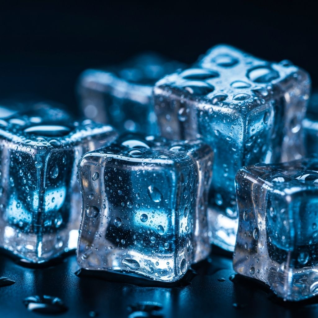 Premium crystal clear ice